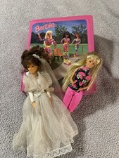 Vintage BARBIE Doll Case Including 2Barbies1992/1966 Lot of Clothes Too To Post