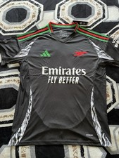 Image of Adidas Arsenal Training Jersey Black XL – Emirates Fly Better Football Shirt