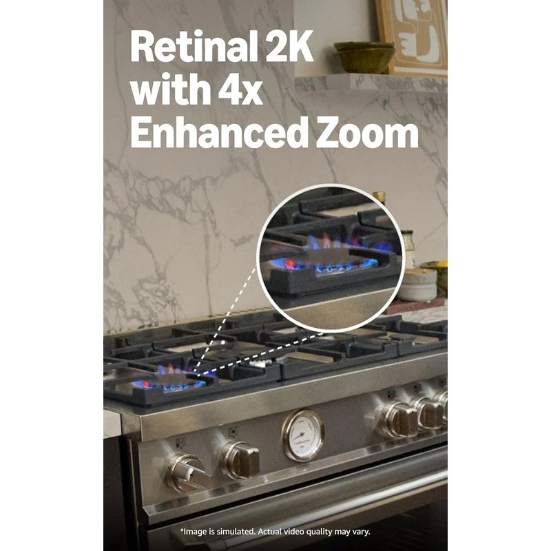 Cámara de seguridad con zoom 2K visión nocturna alertas de movimiento conversación bidireccional Alexa lista nueva Foto 4 de 4