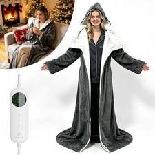 The Heat Robe 2026 Heated Electric Wearable Blanket - Sleeves & Foot Pockets UK