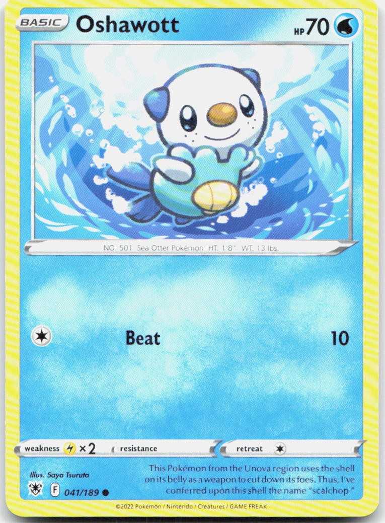 Oshawott 041/189 SWSH10 Astral Radiance C NM Pokémon — English