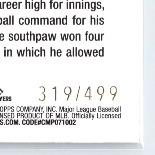 2024 Topps #340- AUSTIN GOMBER Green Foil SP #'d/499 - Image 3 of 3