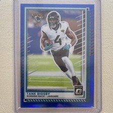 Panini 2025 Donruss Optic Tank Bigsby Blue Prizm #193 /249 Jaguars