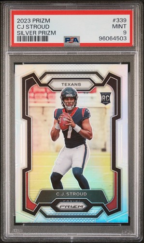 CJ Stroud 2023 Prizm RC Silver Prizm #339 PSA 9 Texans