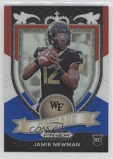 2021 Panini Prizm Draft Picks Crusade Red White & Blue Jamie Newman #174 g0d