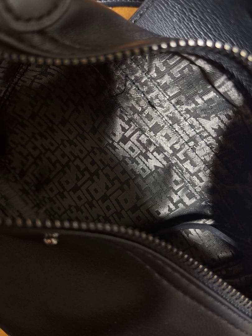 Longchamp Rare Sold Out Item Xtra Shoulder Bag Black Leather Limited Edition VHT image 10
