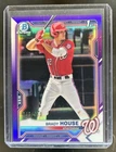 2021 Bowman Draft Brady House Chrome 1st Purple Refractor #/250 Nationals