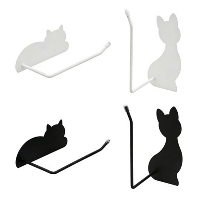 Cats Shaped Hook For Bathroom Kitchen Strong Adhesive Toilet Paper Holder
