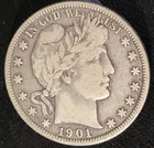 1901 P Philadelphia Mint Barber Half Dollar