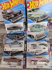 Hot Wheels Lot of 6 Collectible Cars New Classic Cruisers 1:64 Die Cast