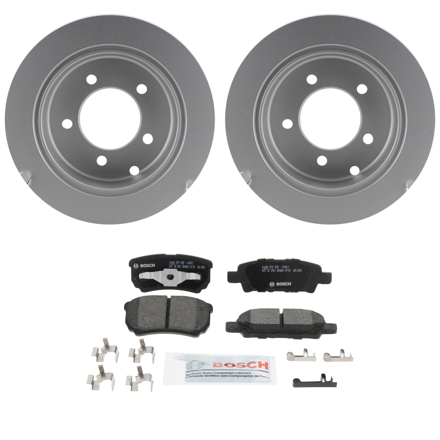 Bosch Quietcast Rear Rotors & Ceramic Pads for Dodge Avenger 4WD AWD FWD-image