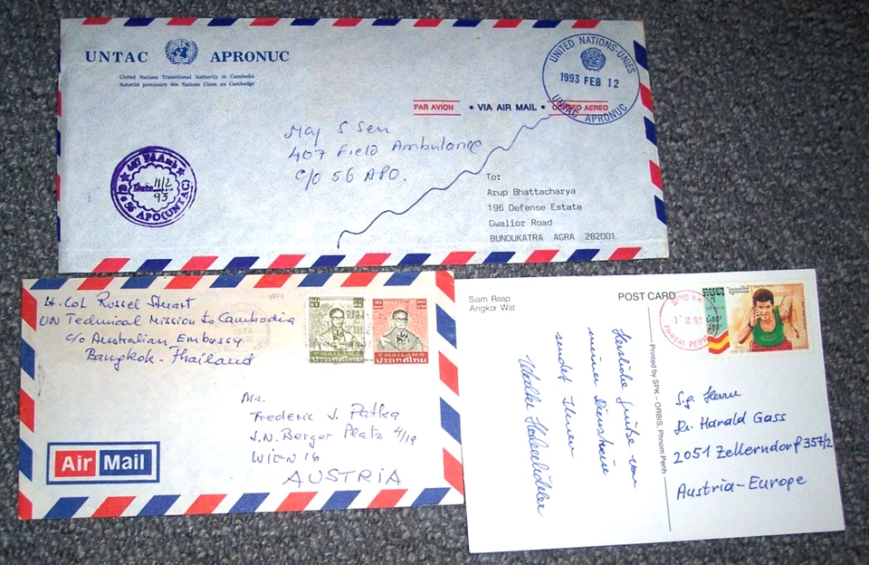 UNO Friedenstruppe  3x UNTAC  APRONUC   Cambodia  Kambodscha - Bild 1 von 1
