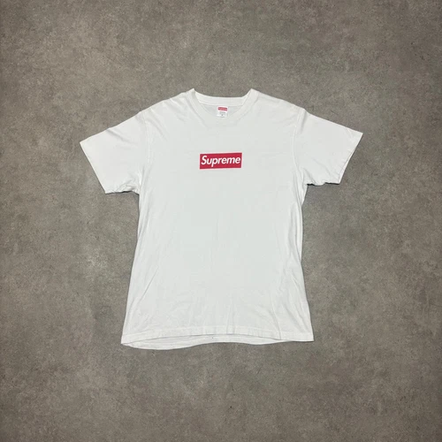 T shirt Supreme 20ème Anniversaire Blanc Rouge Bogo (M)