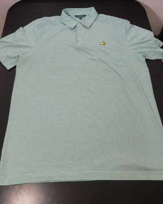 Masters Classics Polo Shirt Golf Pin Striped  XL