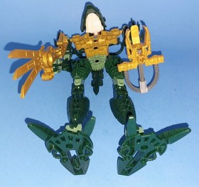 LEGO Bionicle Piraka 8903 Zaktan Green Gold Snake Complete - No Zamors 
