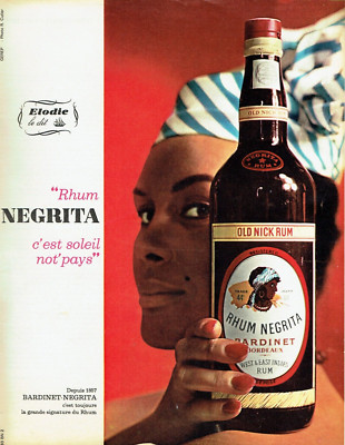 Werbung Advertising 0922 1963 Rum Negrita Bardinet Elodie soleil ..moi
