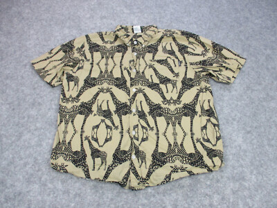 mens giraffe print shirt