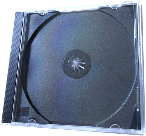 New 10.4 Mm Standard CD Jewel Case Single Black Tray 5 Pcs/Pack