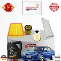 Inspektionskit Filter + ÖL opel Vectra C 2.0 Dti 74KW 100CV Von 2002->