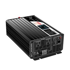SWIPOWER Power Inverter 72V DC 1500W Pure Sine Wave LCD Converter 120VAC 110V