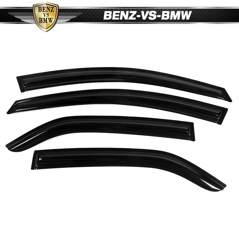 Fits 09-13 Kia Forte Sedan Mugen Style Window Visors Rain Guard Acrylic - Image 4 of 4