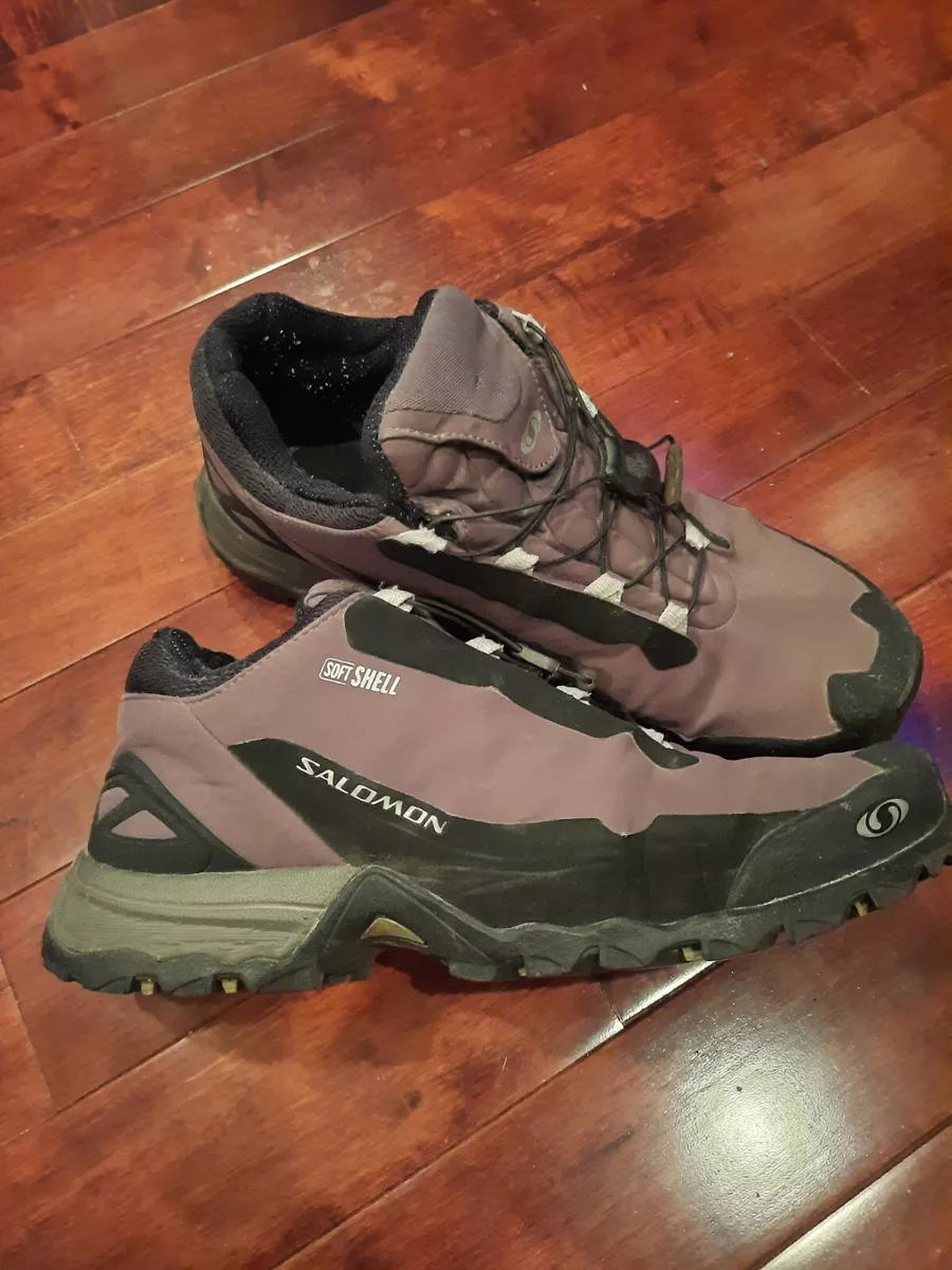 lokal Fordi system SALOMON Contagrip Gray Softshell Mens Shoes Ortholite Size 10.5 Hiking  Trail | eBay