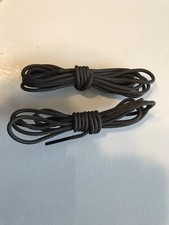 Lot of 2 polyester 2mm round shoelaces 31" long army color