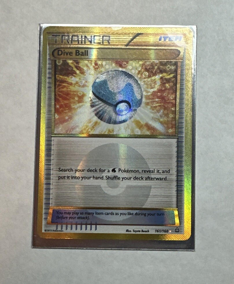 Pokémon TCG Dive Ball Primal Clash 161/160 Holo Secret Rare LP-NM