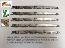 5 x S&auml;bels&auml;geblatt psd Bosch Professional 18V System Akku S&auml;bels&auml;ge GSA 18
