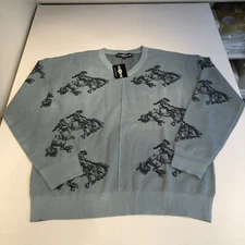 Rowdy Crowd Saddle Up Sweater Blue XL