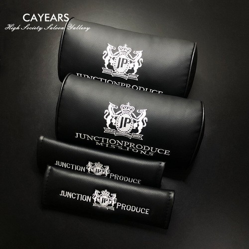 A Set JDM JP Junction Produce Luxury Car Neck Pillows Seat Belt