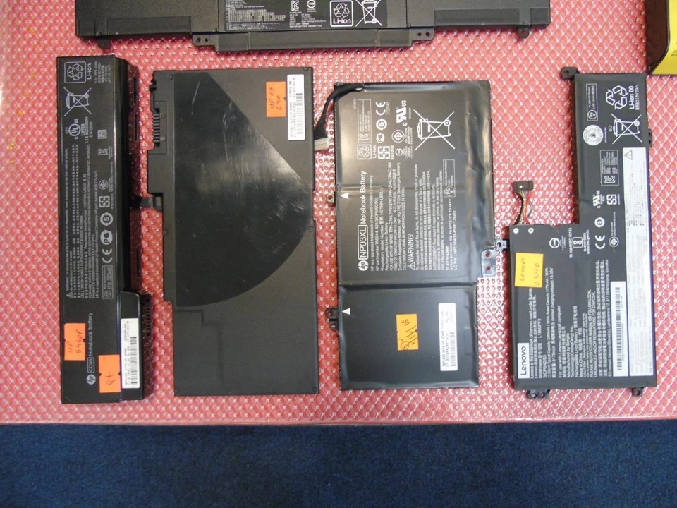 Lote de 11 - Baterías para Laptop HP Dell ASUS IBM - Lote Muerto, Minutos Bajos Foto 2 de 4