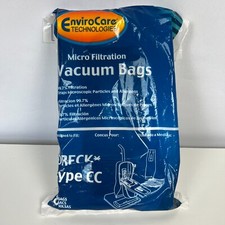 NEW Envirocare Technologies Bag of 8 Oreck Type CC Micro Filtration Vacuum Bags