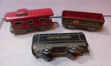 Tin Marx Rock Island / N. Y. Central - Gondola 552, Caboose 556 and Tender Train
