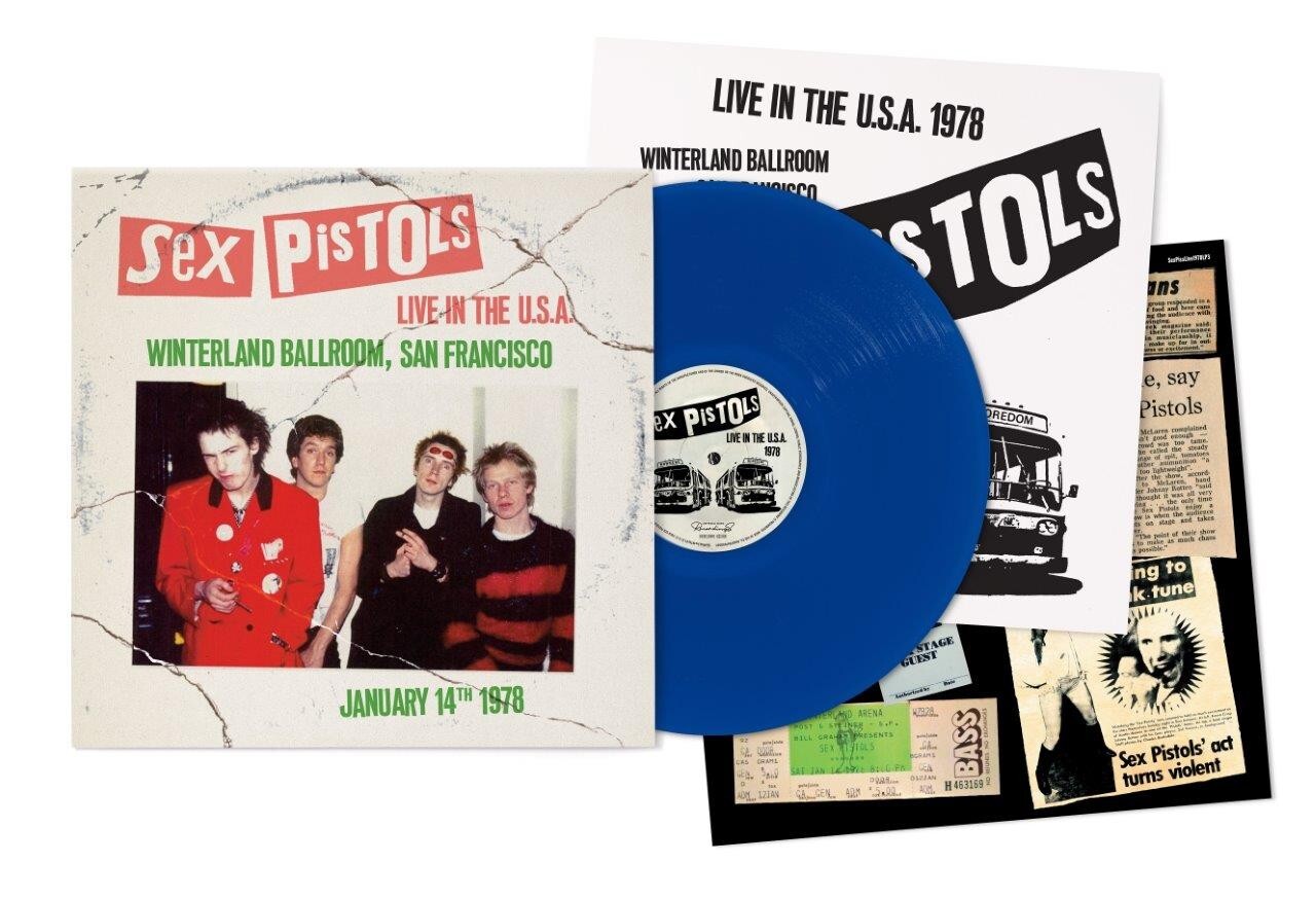 Sex Pistols Live in the U.S.A. 1978 San Francisco Blue Vinyl LP