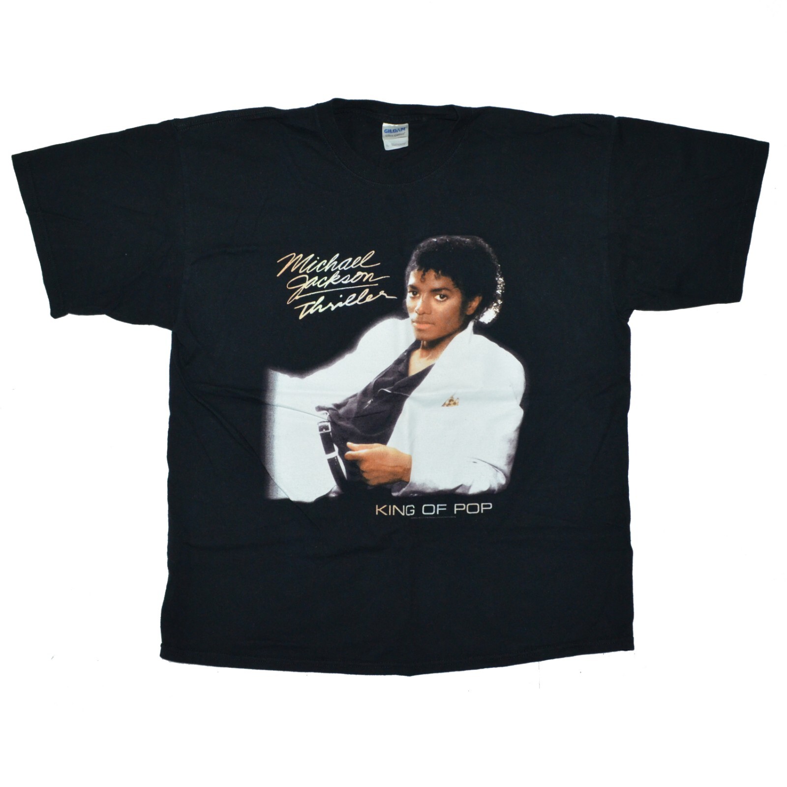 T-shirt Michael Jackson 'king Of Pop' Noir - Boutique Michael Jackson