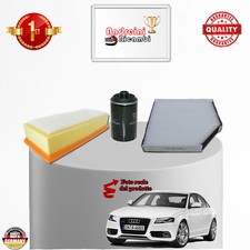 KIT TAGLIANDO 3 FILTRI AUDI A4 (8K,B8) 2.0 TFSI 155KW 211CV DAL 2008 ->