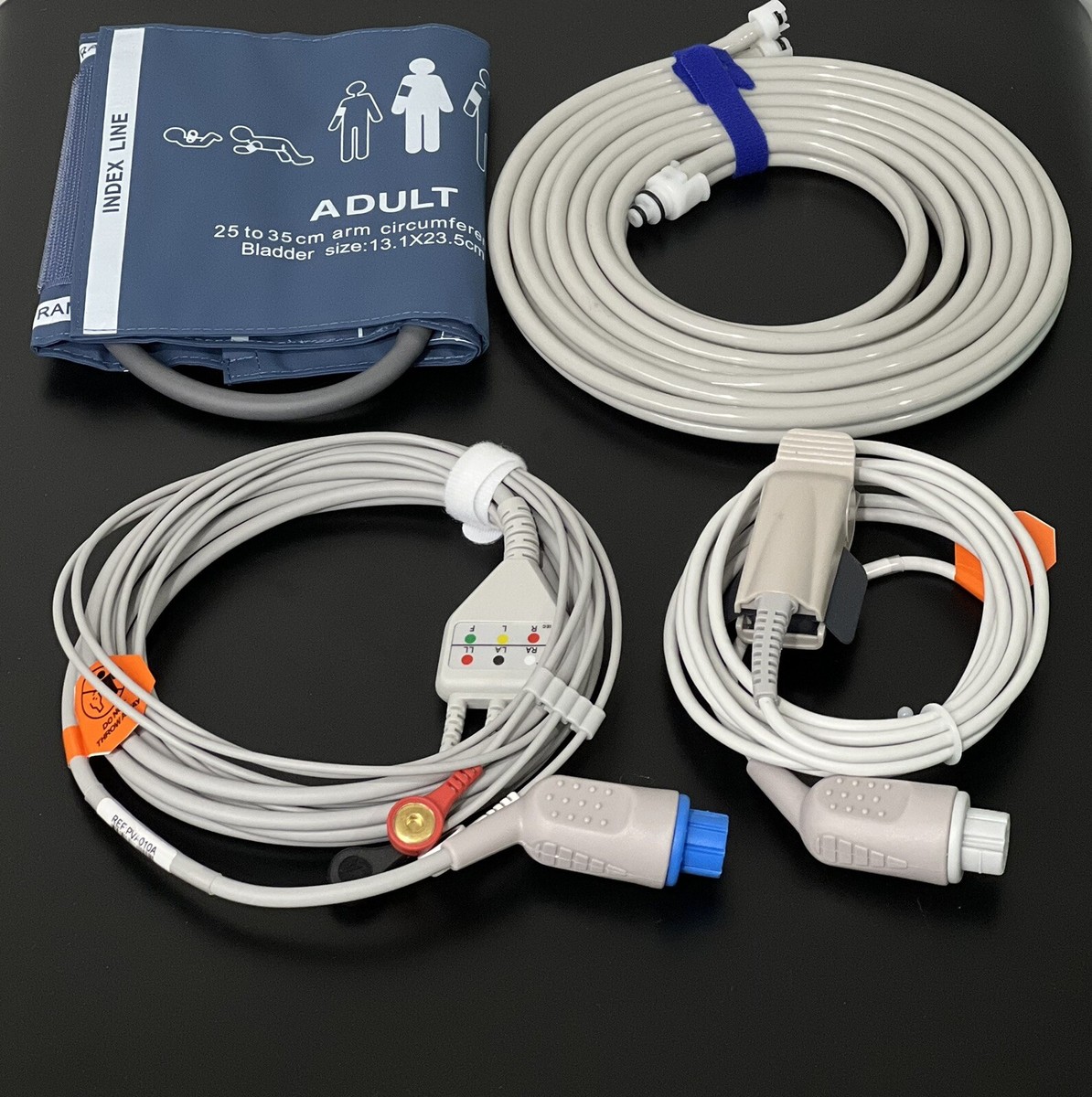 Datex Ohmeda Accessories Bundle - Cuff, Hose, SpO2, ECG - Same Day