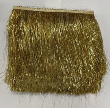 TINSEL FRINGE 7 INCH SOLD BY 1 YARD GOLD