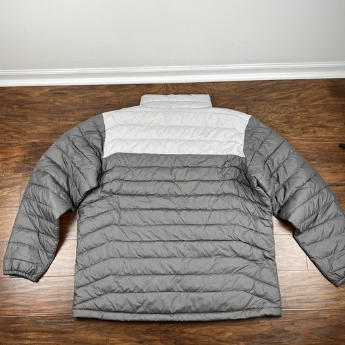 Columbia Jacket Coat Mens XXL Gray & White White Out Omni Heat Insulated New - Picture 2 of 12