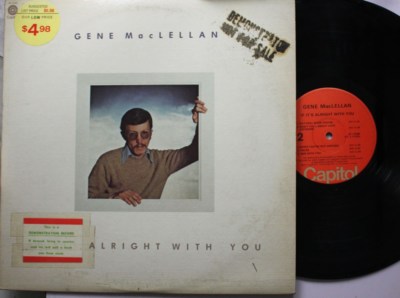 Rock Lp Gene Maclellan If It'S Alright With You On Capitol