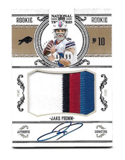 2020 National Treasures Jake Fromm Rookie RC Patch Auto /99 SP RPA Bills