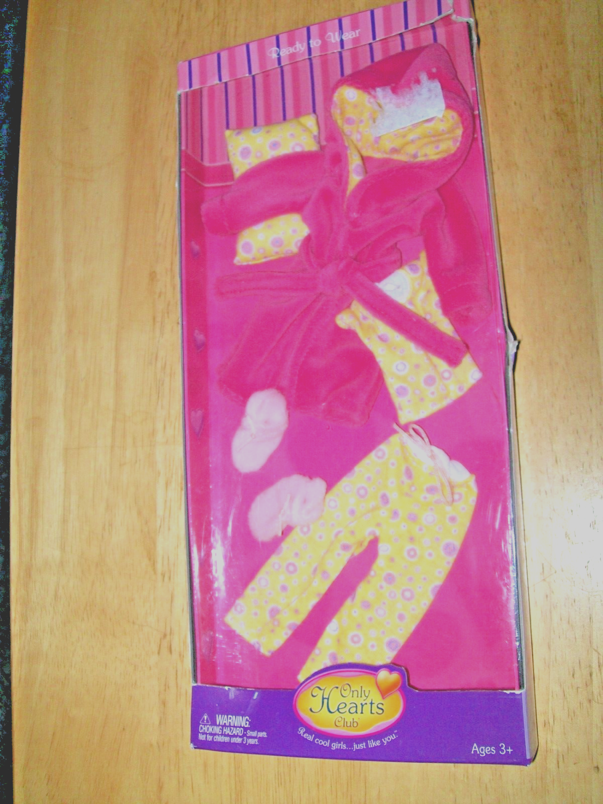 SAOLA Only Hearts Club vestito a tema pronto all'uso 5 pezzi accappatoio pjs cuscino pantofole