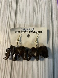 Philippine Hand Made Elephant Earrings