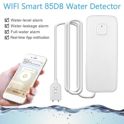 Sensore perdite acqua WIFI intelligente allarme sonoro rilevatore perdite alluvioni allarme trabocco - Foto 10 di 25