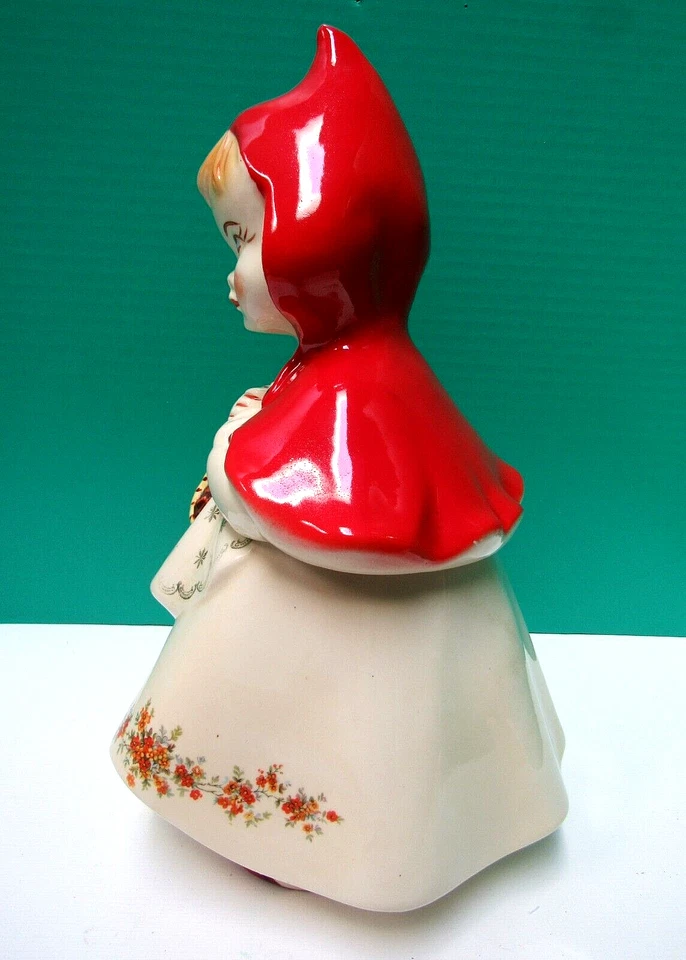 CAPUCHA ROJA VINTAGE AÑOS 40 Nº 967 HULL WARE TARRO GALLETAS N.º 967 Foto 4 de 4