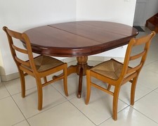 Table ronde avec pied central