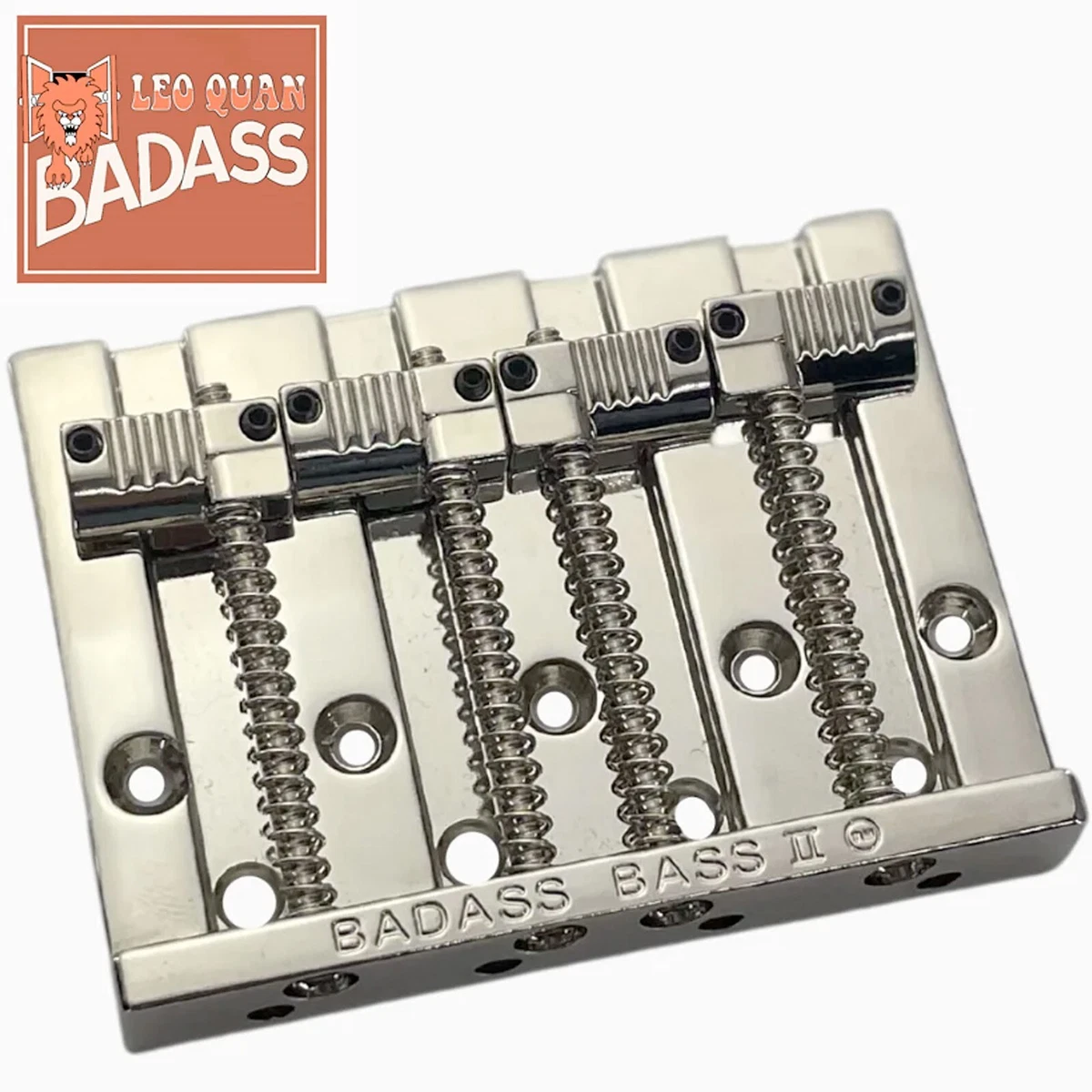 NEW Leo Quan® Badass II™ 4-String Bass Bridge - Grooved Saddles 