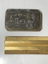 Vintage Wells Fargo And Company Arizona Territory Brass Belt Buckle - Wyoming