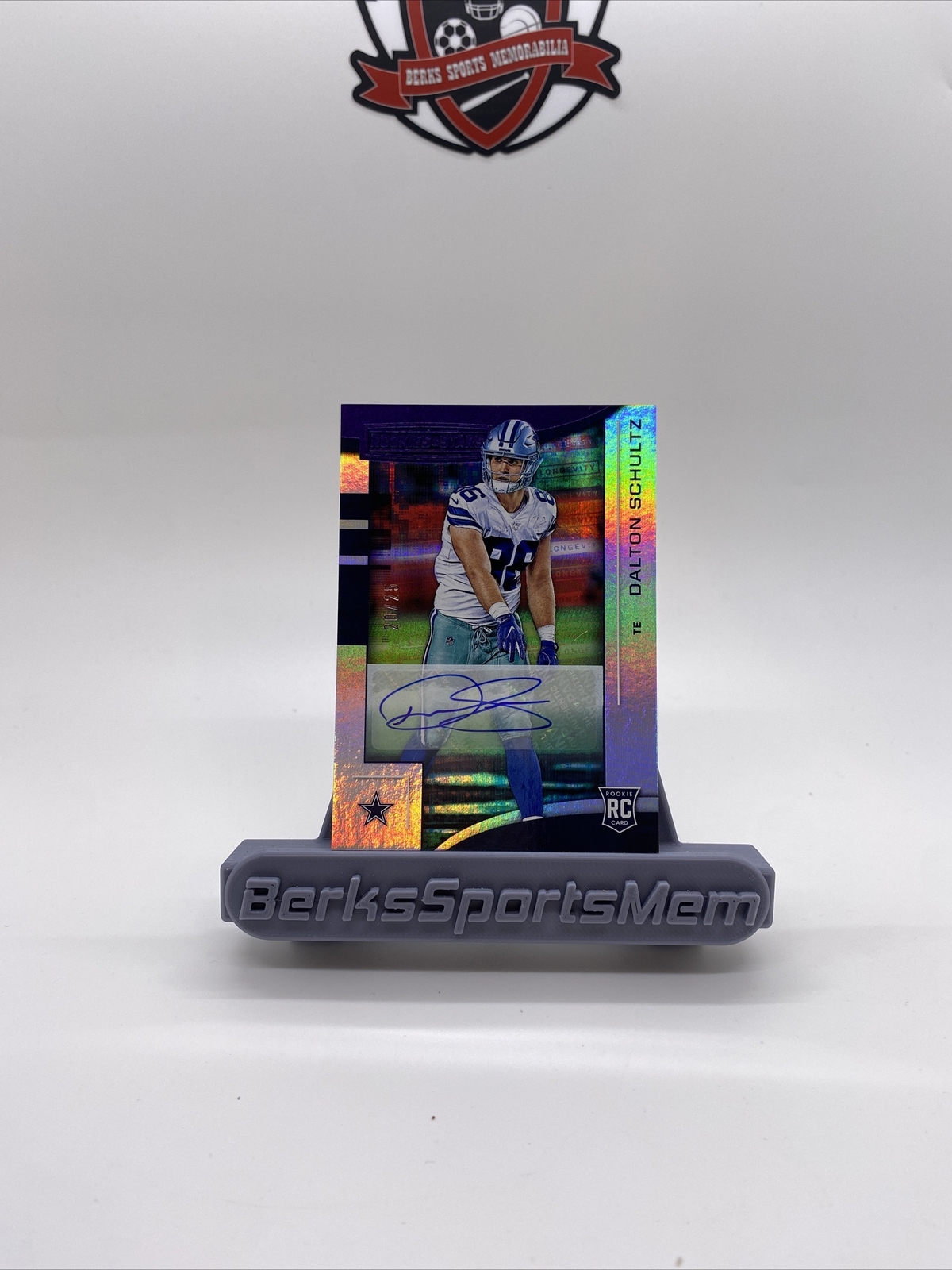 Dalton Schultz Panini Rookies & Stars #192 Autograph Longevity Purple